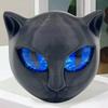 Halloween Black Cat Figurine Small Cat Figurines Kitten Keepsake Sculpture Collectibles for Desktop Decor Bookshelf Dashboard