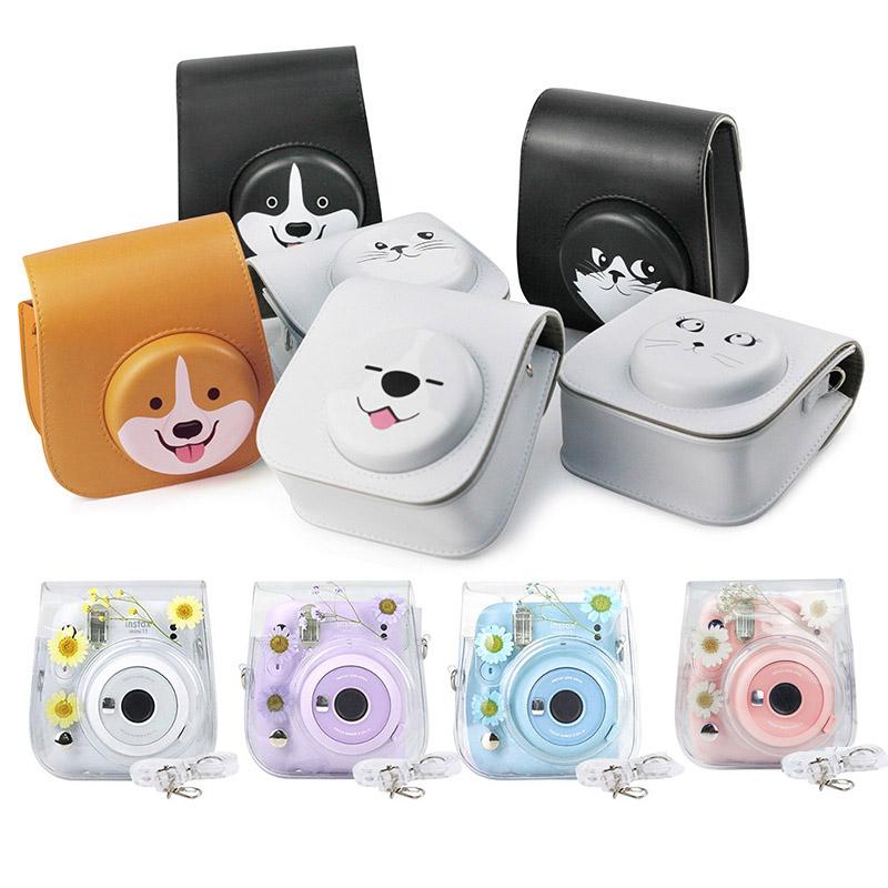 

Для Fujifilm Instax Mini 11 9 8 прозрачный чехол для камеры Защитная сумка для переноски с плечевым ремнем