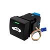 12V Push Button Green White Light Power ON-OFF Horn Garage Momentary for Toyota Camry Corolla RAV4 Hiace Altis LandCruiser Prado