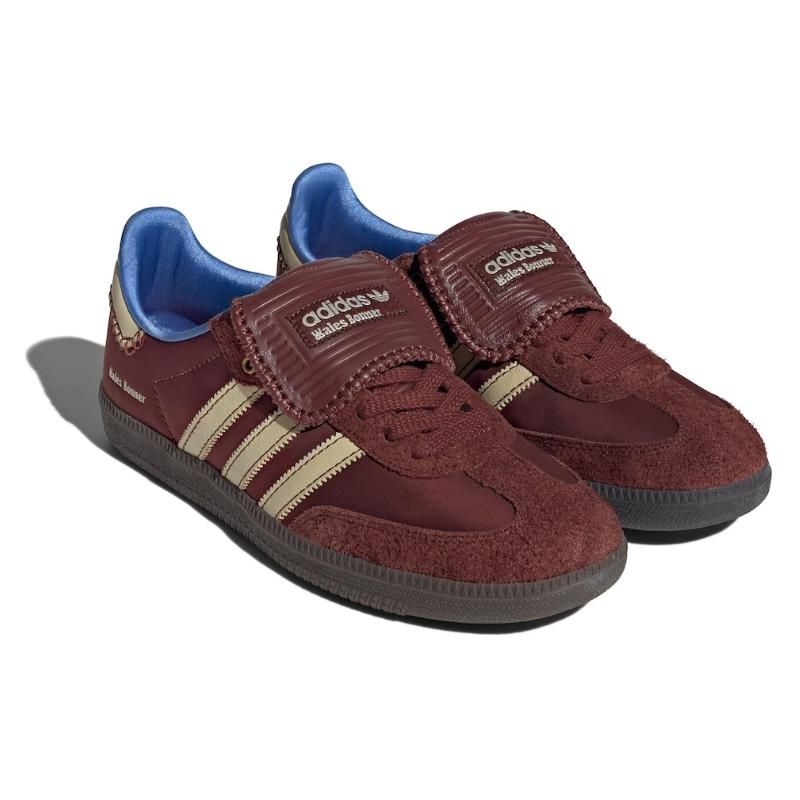 Wales Bonner x adidas Samba Nylon Marron Renard Baskets Unisexe Beige Sable Bleu Chanceux IE0579
