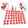 48Pcs Rubber Tips For Paintless Dent Repair Hammer And Tips for Hook and Car Dent Repair Rod Removal Tips