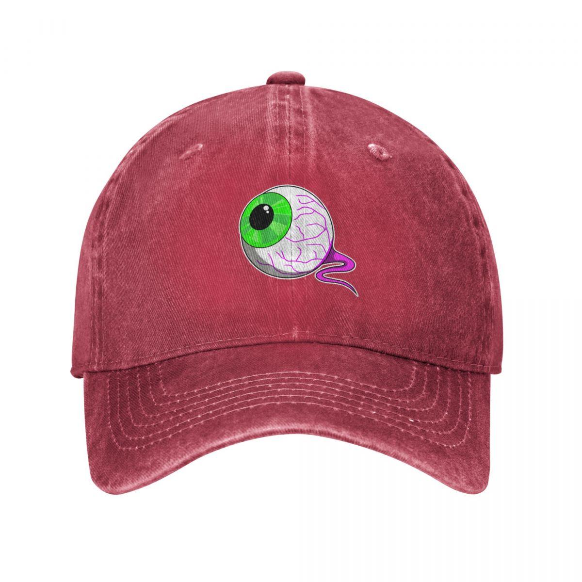 Neon Eyeball Baseball Cap beach hat Rugby Winter hat Trucker Hat Womens Golf Clothing Unisexs