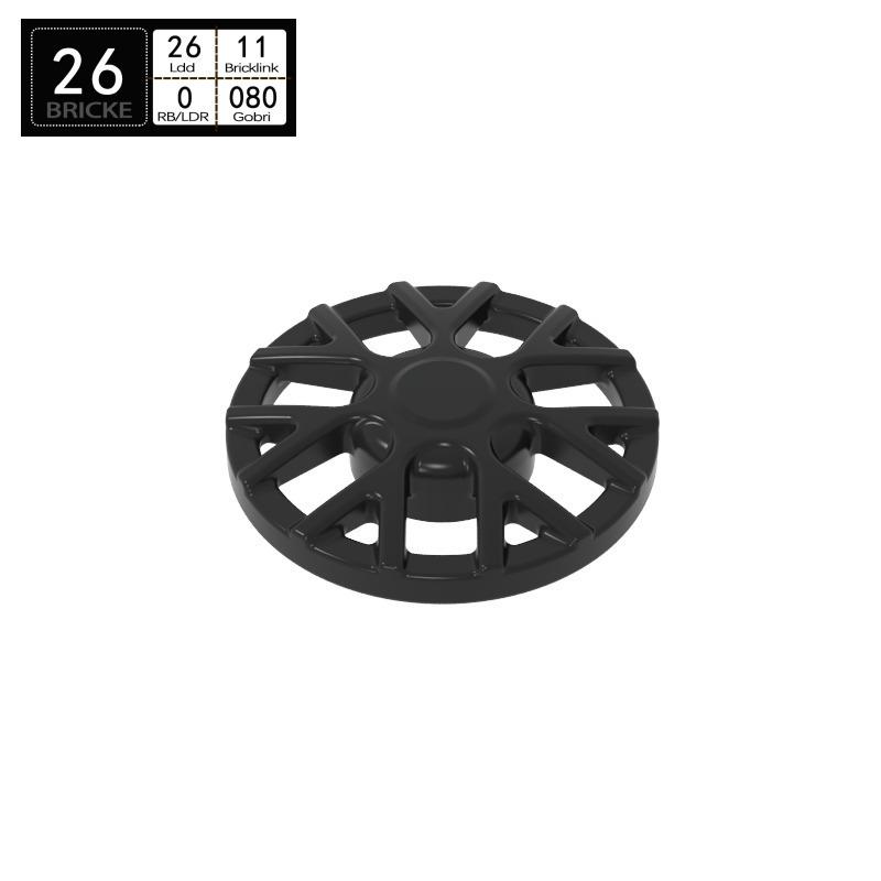 Brick Guest BRICKE 18979A Building Block Hub Cap 18979B - LEGO-Compatible MOC Accessories 1 Piece