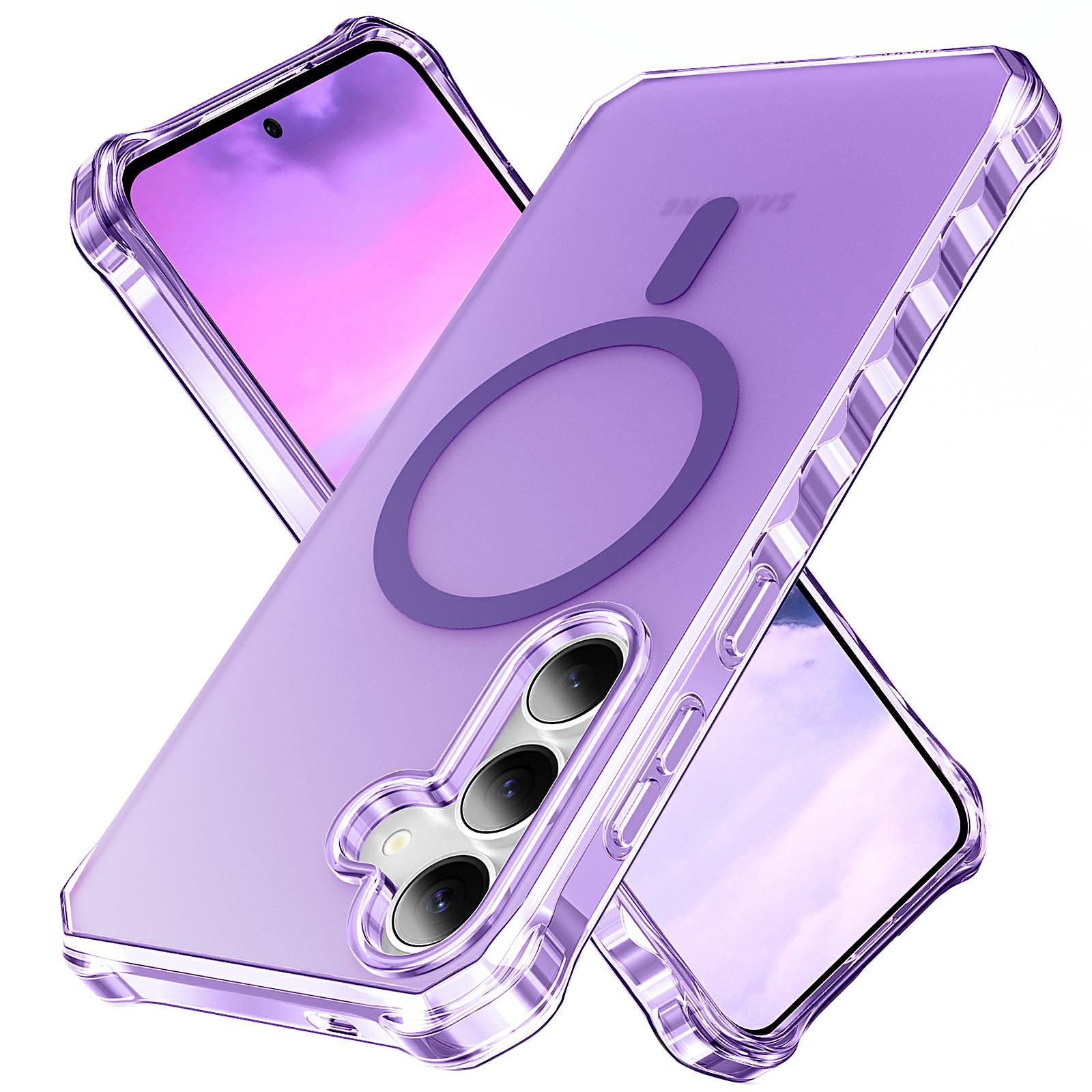 

For Samsung Galaxy S26 Magnetic Case Small Wavy Edge PC + TPU Phone Cover