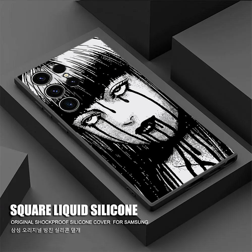 Horror Comic T-Tomies Junjis Ito Manga S25Ultra Case For Samsung Galaxy S25 S24 S23 S20 S21 FE S22 Ultra S10 Plus 5G Phone Cover
