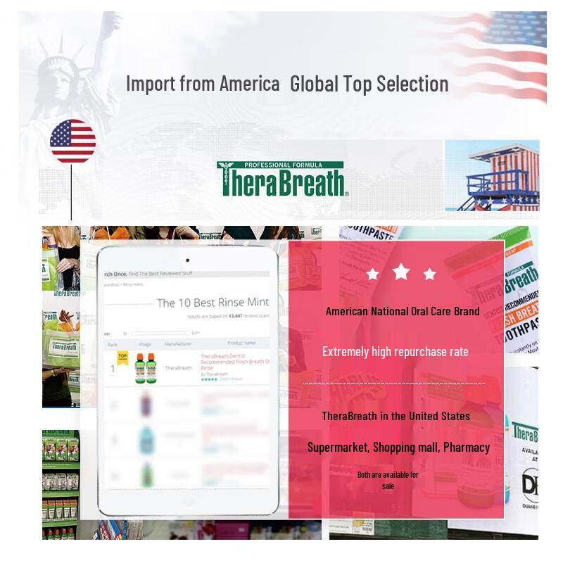 TheraBreath Gentle Mint Mouthwash Travel Pack