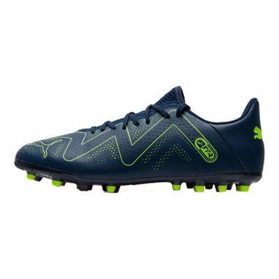 Future Play Round Toe Lace-Up MG (Rubber Short Stud) Durable Breathable Soccer Shoes Men Soccer Shoes Blue Green 107380-03