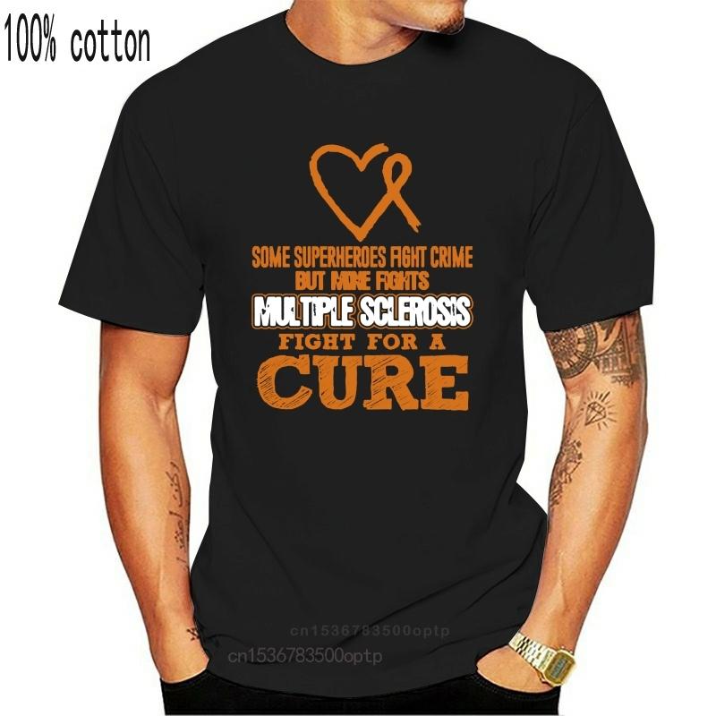 

Men tshirt Short sleeve Superheroes1 - Multiple Sclerosis cool tee tops Women t-shirt 3XL чорний