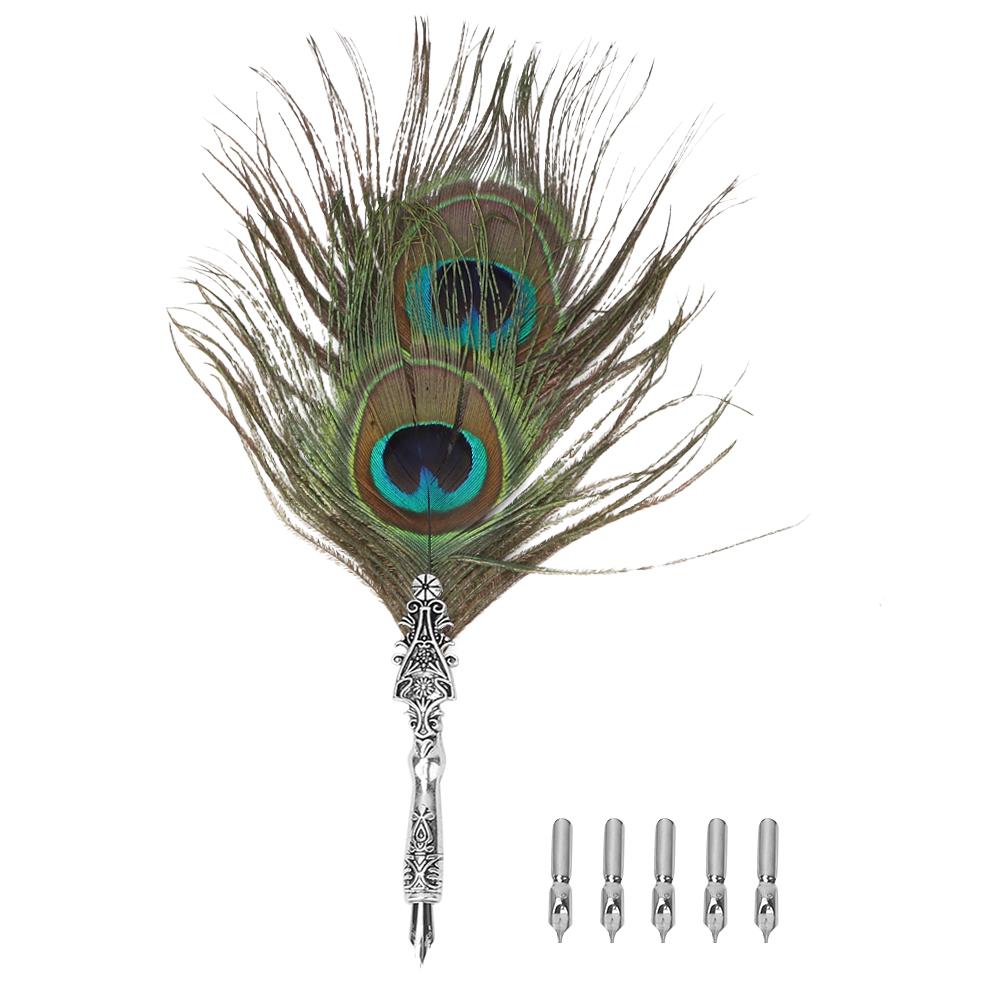 

Классическая винтажная перьевая ручка с перьями, каллиграфическая перо, ручка для домашнего декора, подарок(08#) No. 8