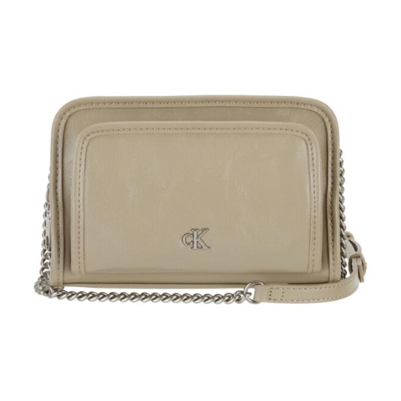 Calvin Klein J Brand Logo Polyester Camera Bag Shoulder Bag Women s Brown коричневый