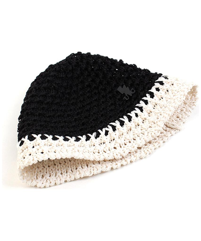 Yunibeosyeolkemiseuteuli Summer Twotone Black Bucket Hat