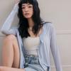 A New Spring and Summer Cardigan for Women, A Thin-button Long-sleeved Top