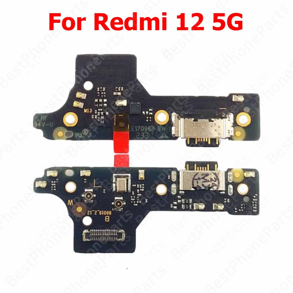 Charge Board For Xiaomi Redmi 14C 13 13C 12 12C 10 2022 Prime 10A 10C 10X 4G 5G Charging Port Usb Connector PCB Dock Plate Parts