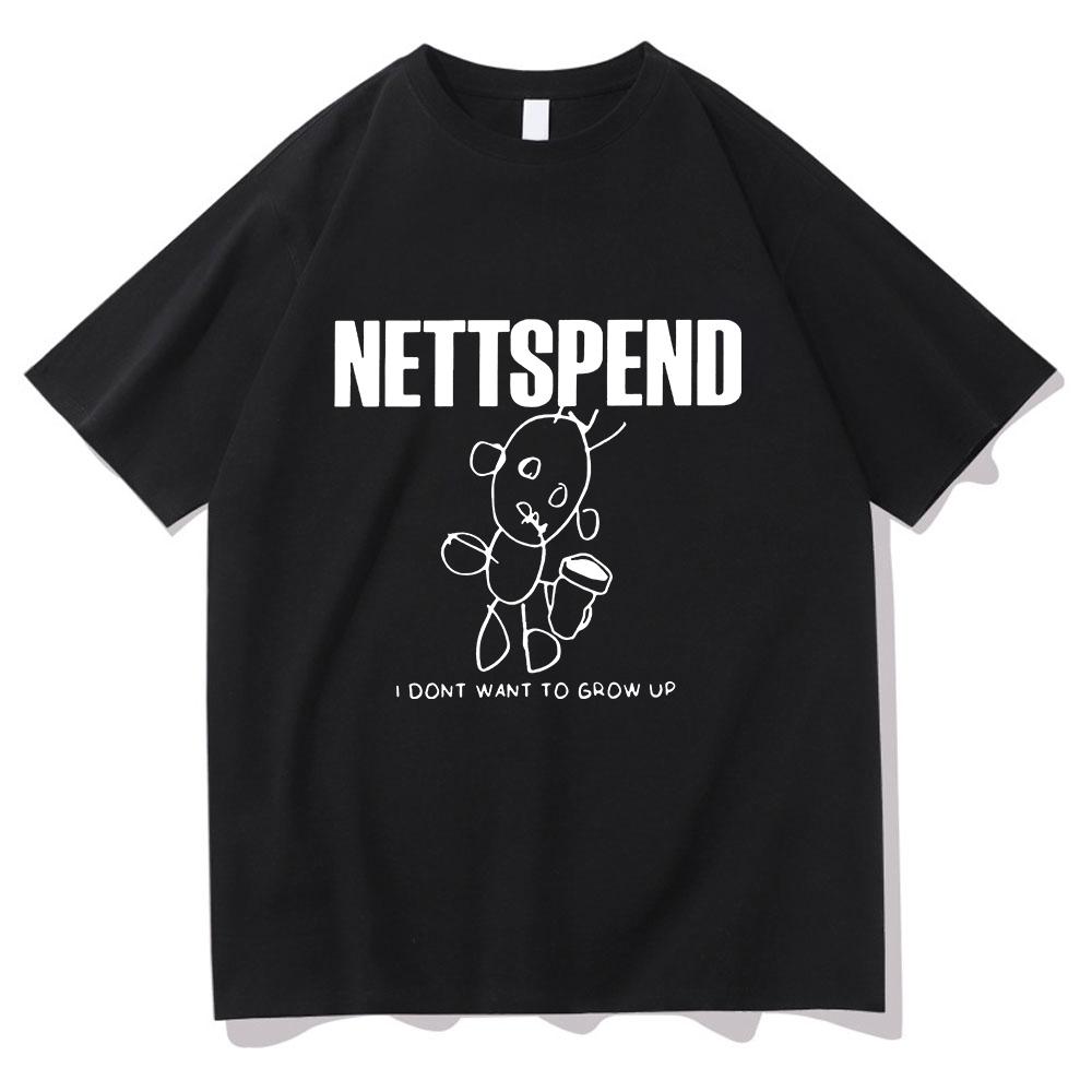 T-shirt Crisi della Giovinezza Netttspend 2026 Moda Abbigliamento Uomo e Donna Capo in Cotone Top Grafico T-shirt di Alta Qualità