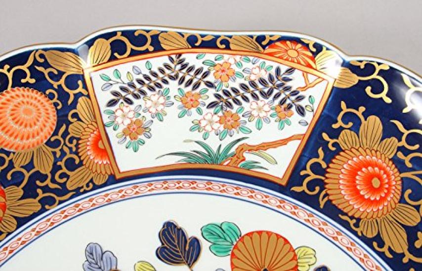 Arita Ware Shobido Main Store Rinpa Old Imari Style Servírovací talíř velký S-3069