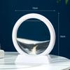 3D Ruchomy Obraz Sztuki Piasku Okrągły Szkło Głębinowy Krajobraz Piasku Klepsydra Ruchomy Piasek Rzemiosło Płynący Obraz Biuro Wystrój Domu Prezent