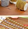Gold- & Silberperlenkette: Weihnachtsbaumschmuck & DIY Dekorative Lichterkette