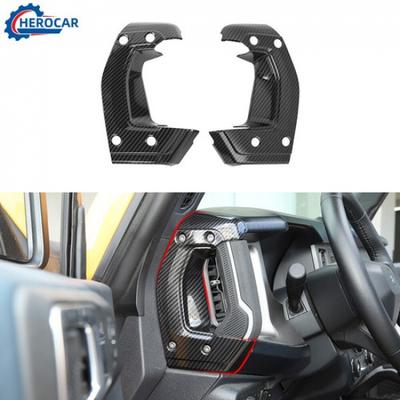 Center Console Dashboard Side Trim Cover For Ford Bronco +Carbon Fiber ABS