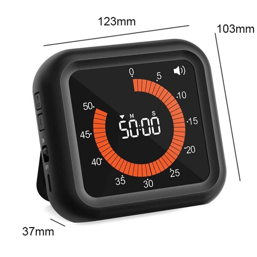 Easy to Read Countdown Timer Sound Adjustment Rechargeable Timer Visual Digital Timer  Livingroom