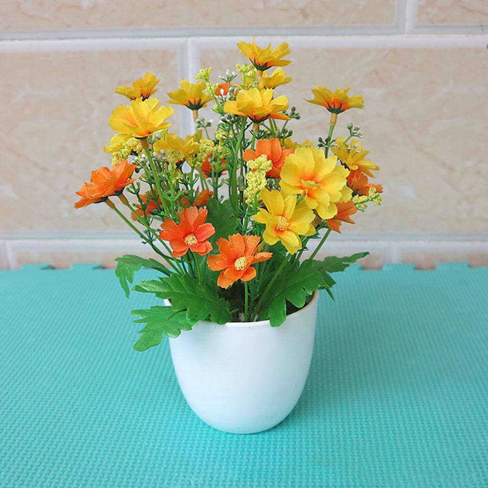 1Pc Artificial Potted Flower Garden DIY Party Home Holiday Xmas Craft Decoration Christmas Ornament KTY