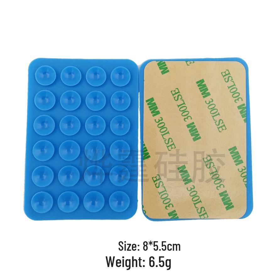 Double-Sided Silicone Mobile Phone Suction Cup Holder with 28/24 Beads for Strong Grip and Decompression