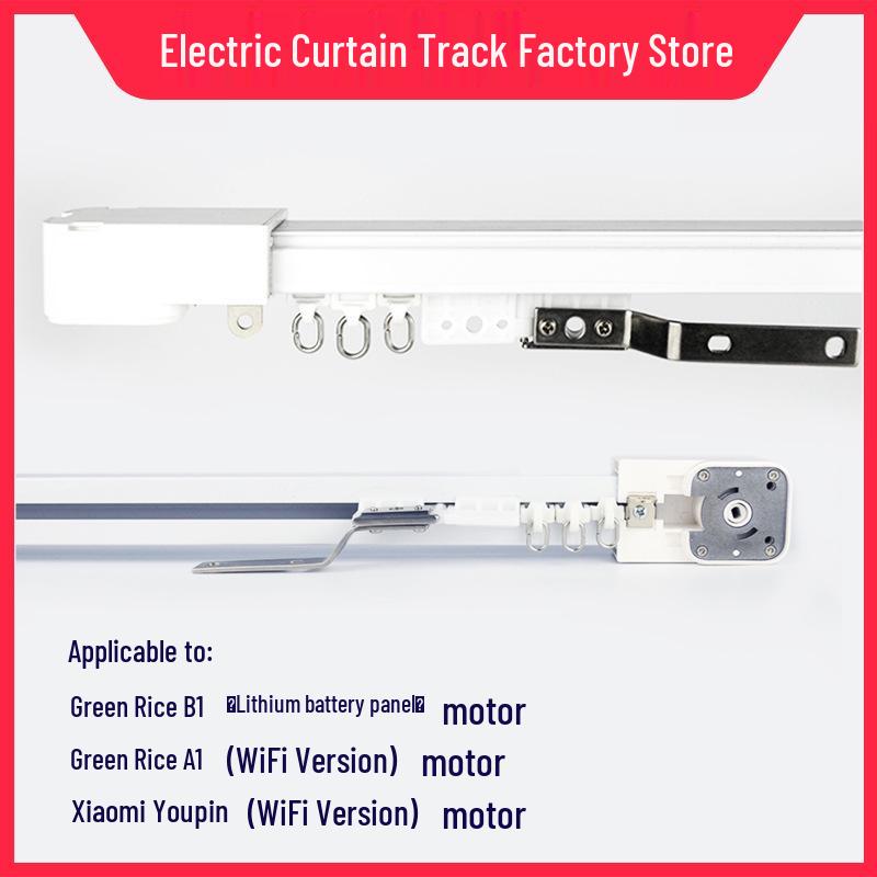 

Graffiti Easy Micro-link Electric Aluminum Curtain Track with Alexa Voice Control 1m (BroadLink Motor Compatible)