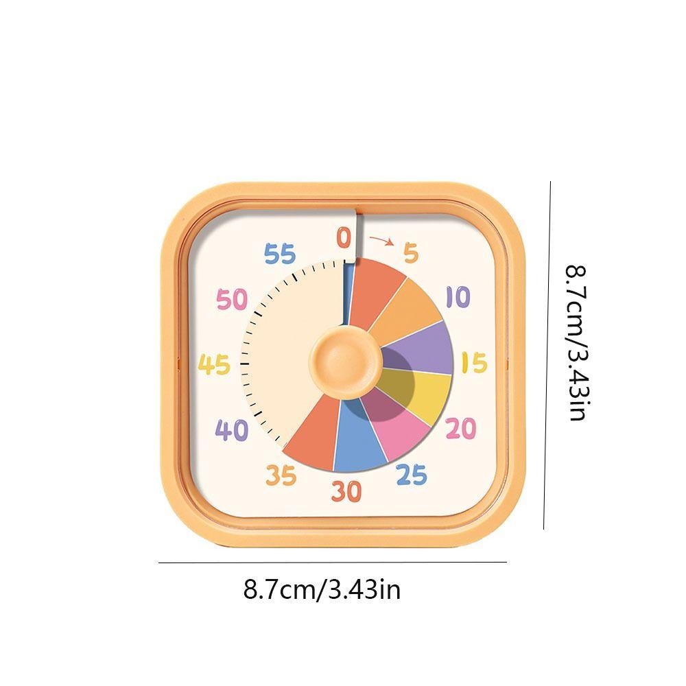 60 Minutes Visual Timer Square Kitchen Cooking Timer Time Management Tool Countdown Timer Indoor