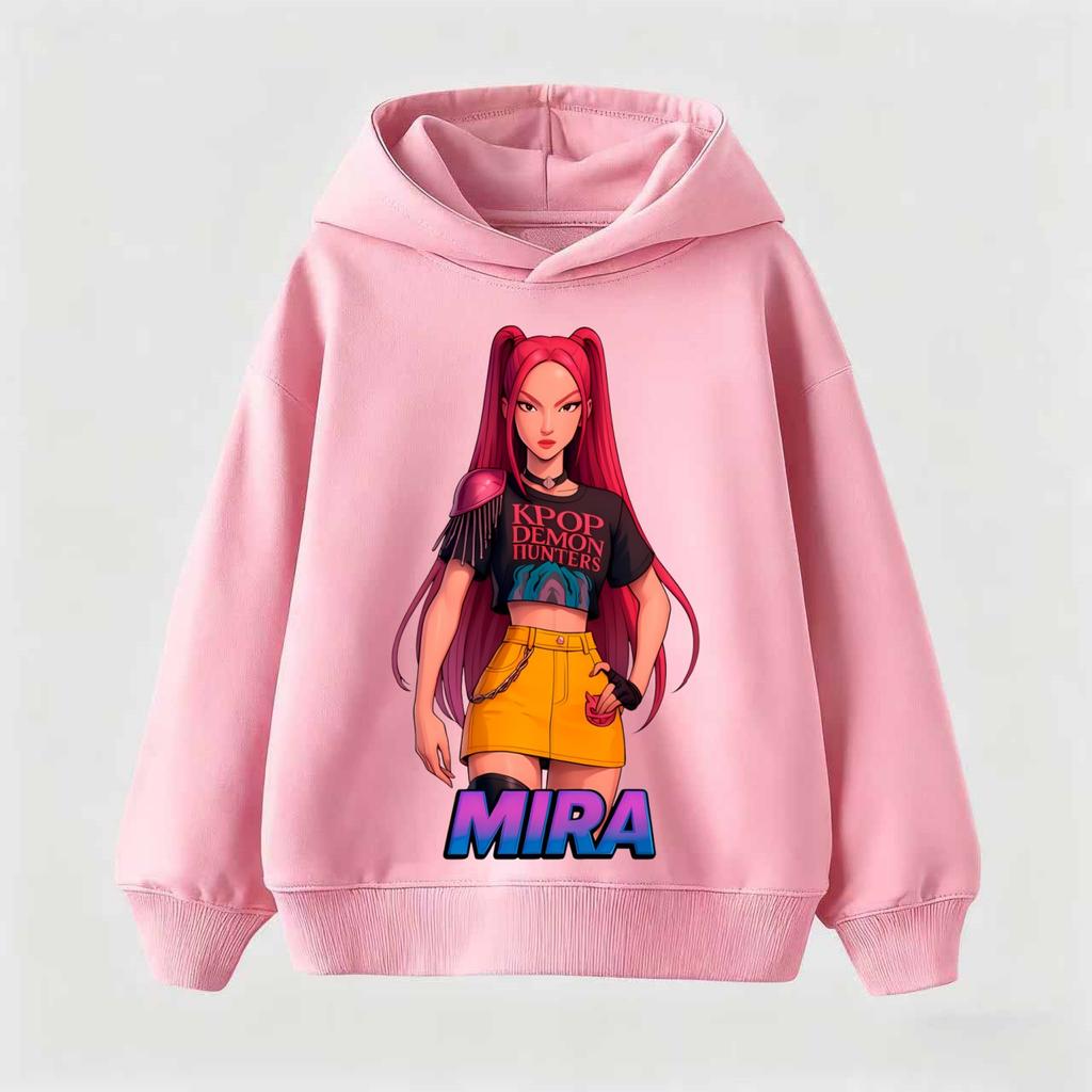 Kpop Hon na čarodějnice Dětské oblečení včetně pánských a dámských jarních a podzimních mikin a módních svetrů