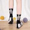 1/2 Pairs 3D Cat Christmas Socks, Cute Mid Calf Novelty Socks for Women, Warm Funny Gift for Halloween Xmas, Cozy Winter Wear