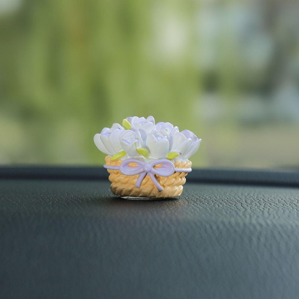 

Tulip Car Ornaments Cartoon Cartoon Doll Ornaments Car Accessories Car Dashboard Ornaments Girls style E