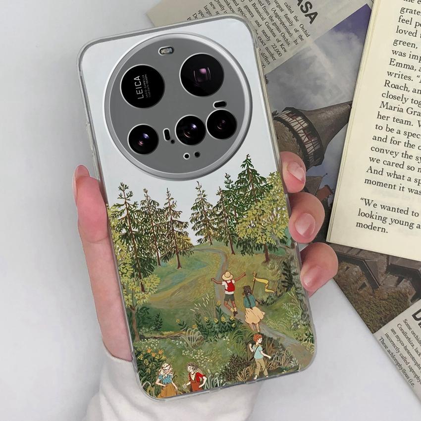 For Xiaomi Mi 10 12 11 15 Ultra 15T Shockproof Clear Phone Covers Cute Boy Girls Patterns Soft Silicone Premium Protection Case For Xiaomi Bumper Bags