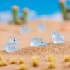 10 stuks Cartoon Schattige Mini Lichtgevende Olifant Ornamenten Miniature Beeldjes Creatieve Mode Diy Huisdecoratie Accessoires Cadeaus