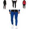 Stilvoller Herren Trainingsanzug Jogging Hoodie Mantel Jacke mit Reißverschluss und verstellbarer Hose Set für Activewear