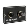 Bilge Pump Switch Aluminum Rocker Toggle Switch Manual Auto for Boat Marine 12 24V 15A LED Indicator