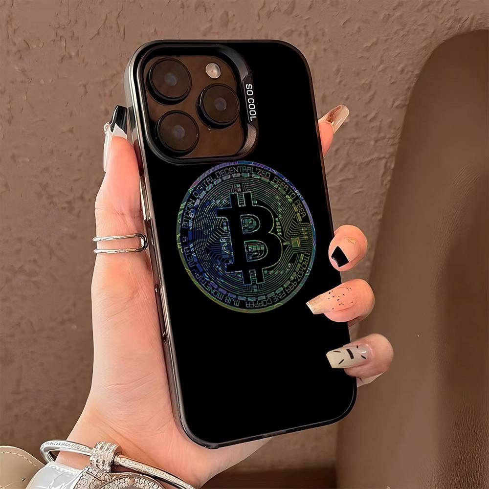 

Bitcoin Color Phone Case For IPhone 17 16 15 14 13 12 11 Pro Max Plus Pro Shell iPhone 16 plus