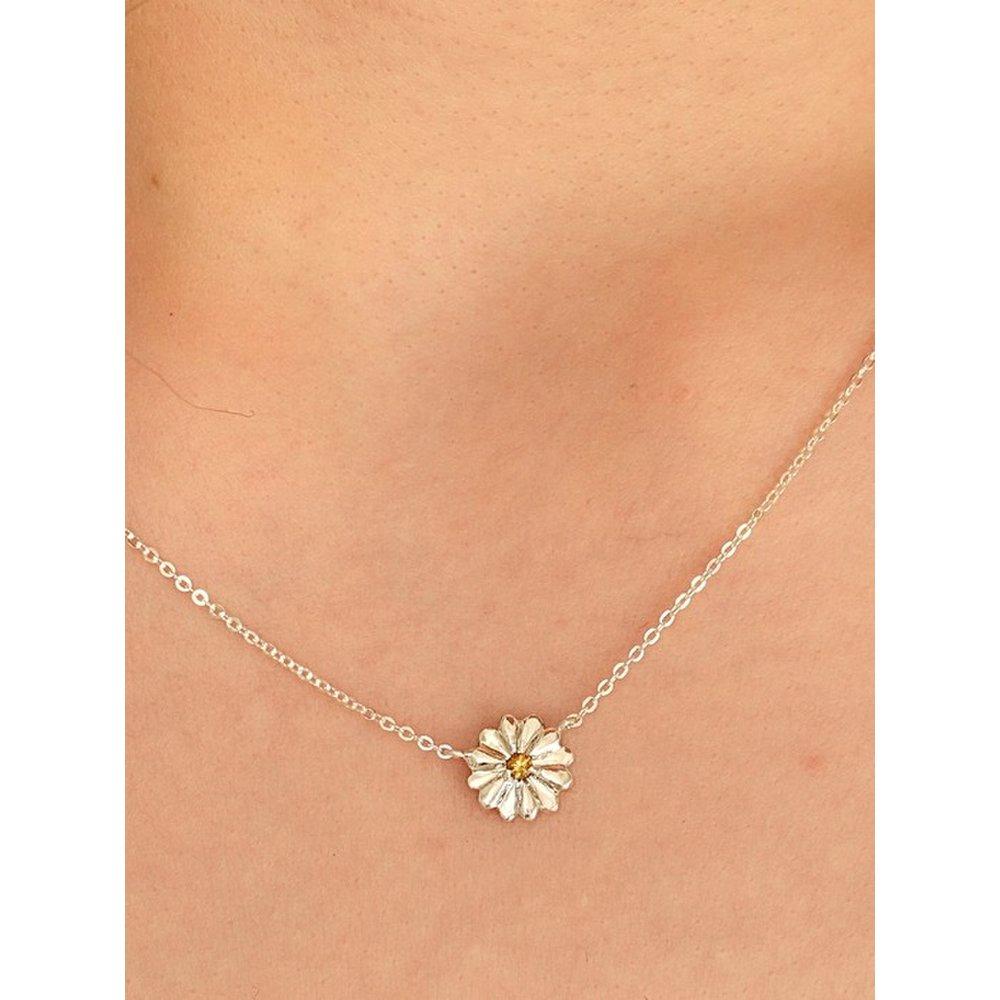 Daisy Sapphire Necklace(S) Daisy Yellow Sapphire Necklace 40Cm~44Cm