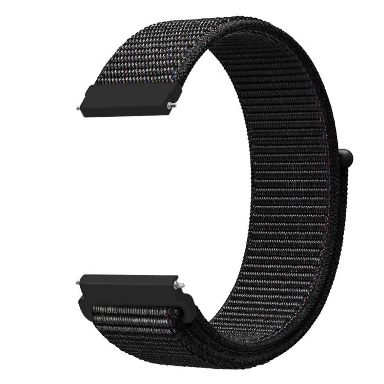 Tahoe Blue Nylon Braided Watch Band For Samsung Galaxy Watch 46mm, Adjustable Soft Replacement Wrist Strap