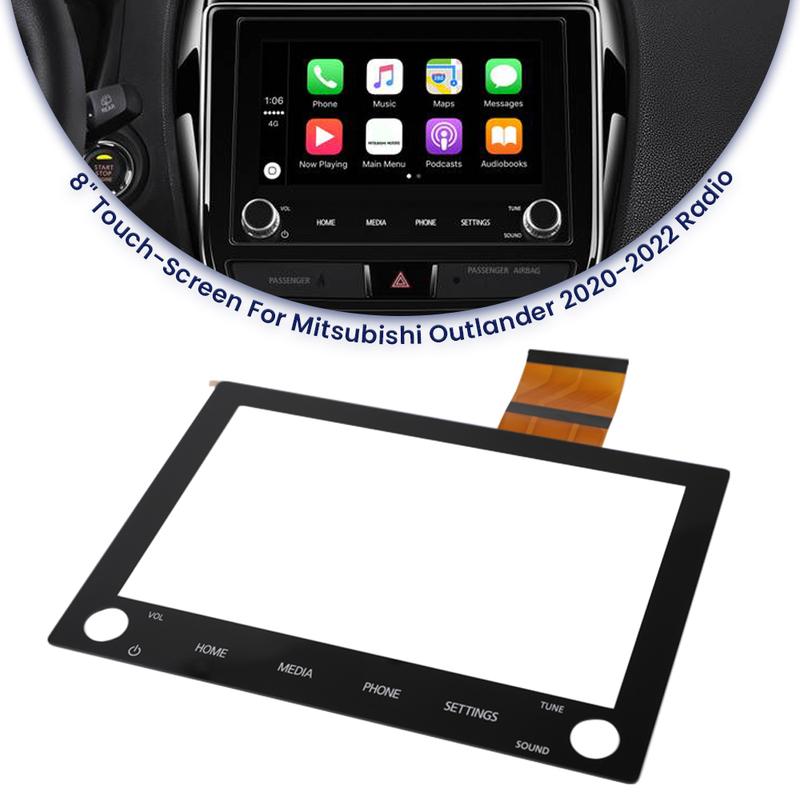 8740A130 8740A040 8740A076 For 2020-2022 Mitsubishi Outlander Radio 8 inch Touch Screen Glass Digitizer