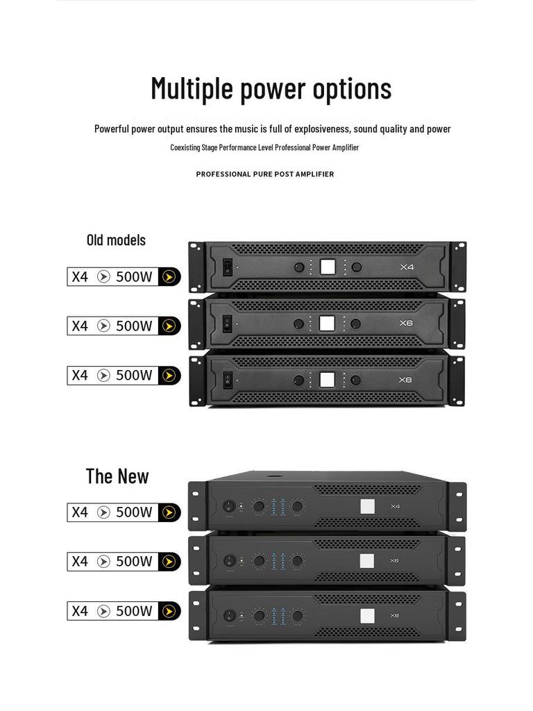Pure Power Dual Channel Professional Home Amplifier