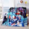 Die 3D-gedruckte "Sword Art Online" Flanelldecke ist warm, bequem und weich, geeignet für den Einsatz in Schlafzimmern, Betten, Sofas, 001