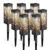 8 PCS Solar Garden Lights LED Solar Pathway Lights Outdoor Waterproof IP44 Landscape Lighting Christmas Garden Decor Lights for Outside Backyard