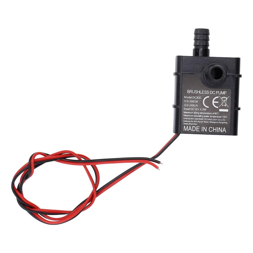 Pompă de apă submersibilă 4.2W 240L/H 300cm Înălțime de pompare IP68 Rezistentă la apă Micro DC12V Pompă de apă fără perii