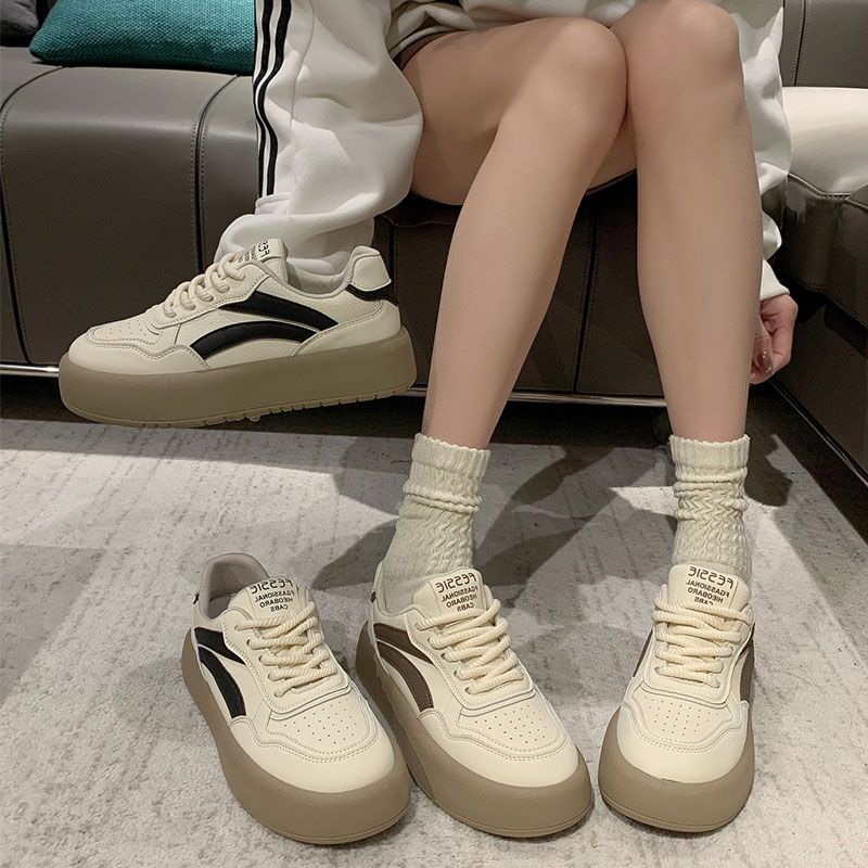 Color Matching Platform German Training Shoes Little White Shoes Women's 2025 Spring New Versatile Popular Casual Sports Board Shoes Ins Tide