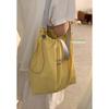 Casual canvas bag Lazy Wind Girl 2025 new simple nylon cloth tote bag large-capacity shoulder bag
