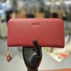 Moncross 8061RE3 Zippered Tassel Calfskin Long Wallet