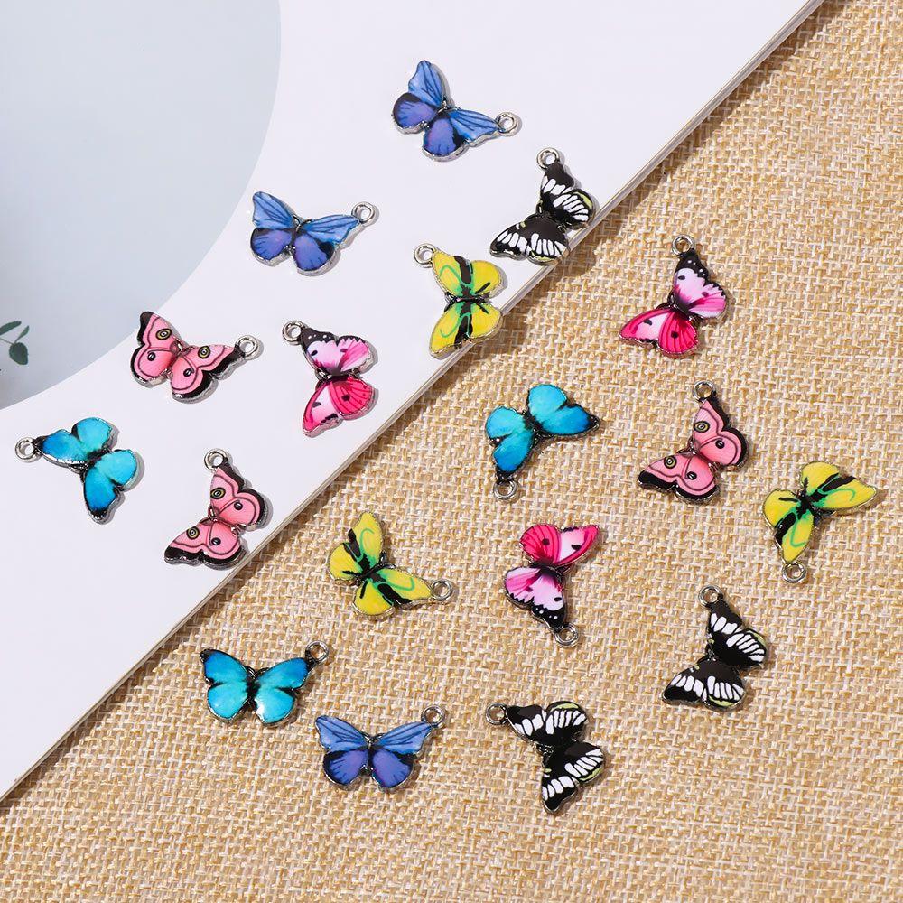 Earrings Crafting DIY Accessories Butterfly Charms Enamel Pendants Cute Animal Jewelry Making
