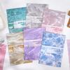 10 Pieces Big Size Rainbow Water Ripple Paper Iridescent Hues Fluid Texture For Diary Planner Album Embellishment