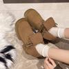 Fashion Women's Boots Retro Leather Designer Shoes Women's Luxury Short Boots Thick Sole Anti-Slip Round Toe Ankle Shoes