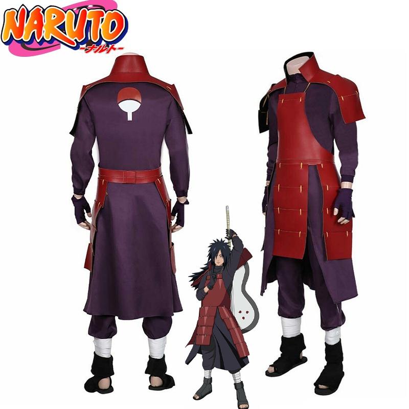 Uchiha Madara Naruto Cosplay Costume Halloween Carnival Suit Outfit Party Xmas
