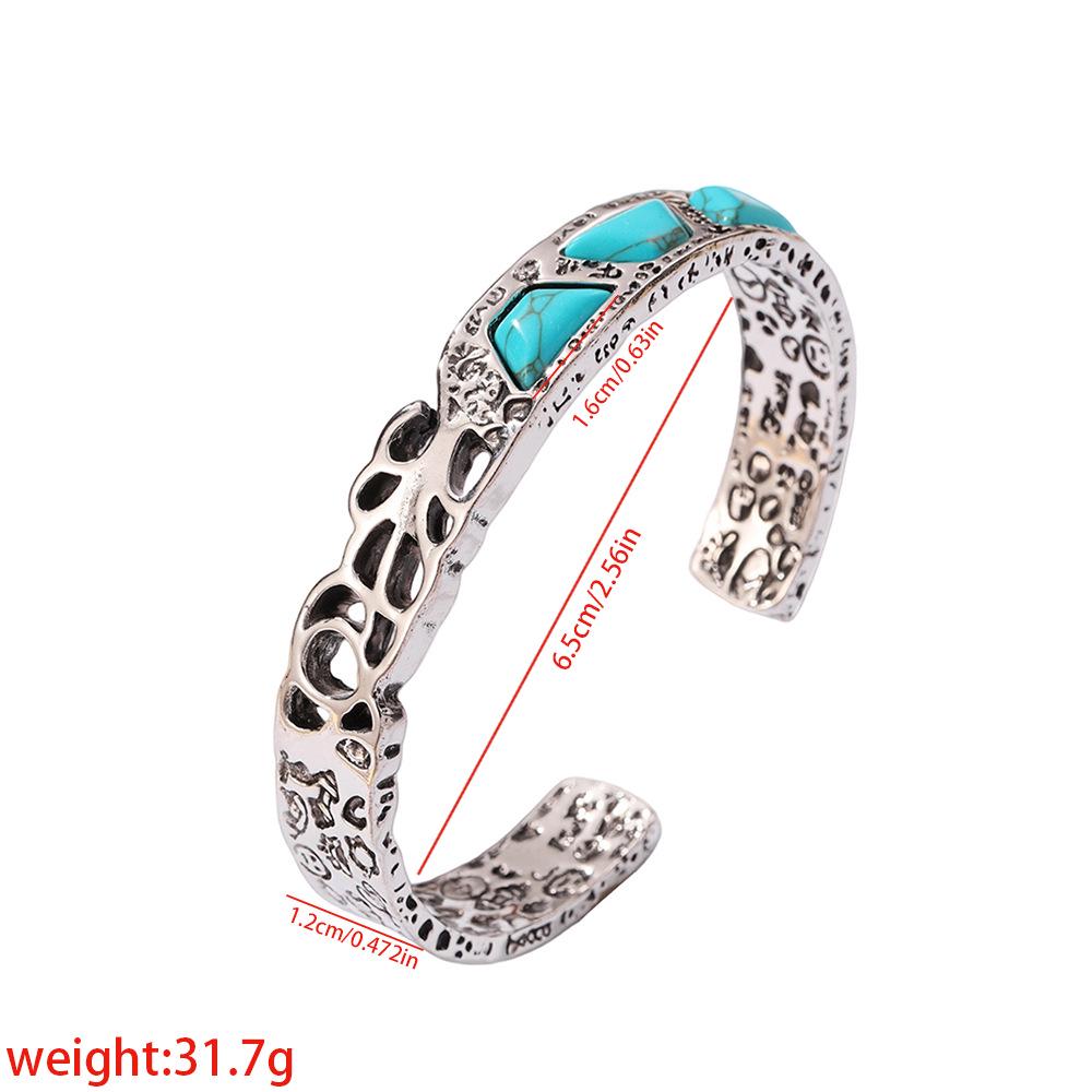Vintage French Ethnic-Style Turquoise Bohemian Women's Bracelet